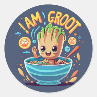 Adesivo Redondo Eu sou Groot