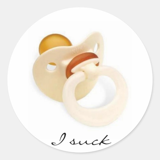 Adesivo Redondo Eu sou péssimo (Frente)