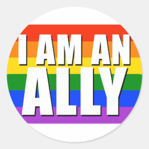 Adesivo Redondo Eu Sou Um Ally Round Sticker