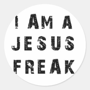 Adesivo Redondo Eu sou um anormal de Jesus