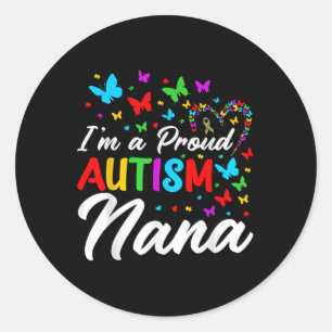 Adesivo Redondo Eu Sou Um Autismo Orgulhoso Nana Autismo Fitas De 