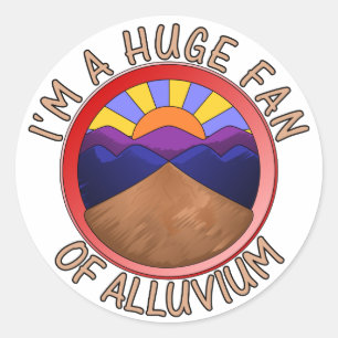 Adesivo Redondo Eu sou um fã enorme da chalaça da geologia do