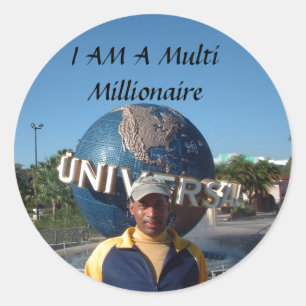 Adesivo Redondo EU SOU um multi milionário