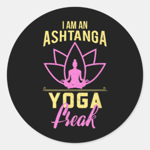 Adesivo Redondo Eu Sou Uma Camiseta Divertida de Presente de Yoga