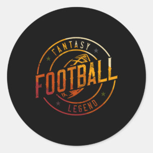 Adesivo Redondo Eu Sou Uma Lenda do Futebol Fantástico Retro Futeb