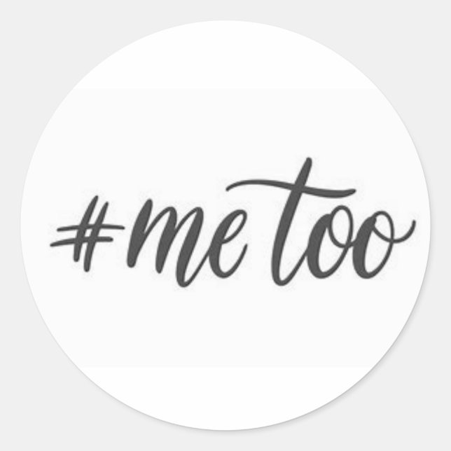 Adesivo Redondo Eu também. (Frente)