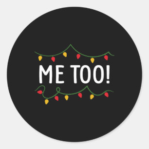 Adesivo Redondo Eu também não faço palhaços de Natal iguais