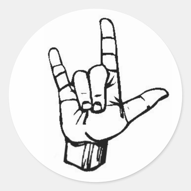 Adesivo Redondo Eu te amo! (Frente)