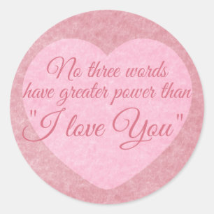 ADESIVO REDONDO "EU TE AMO"