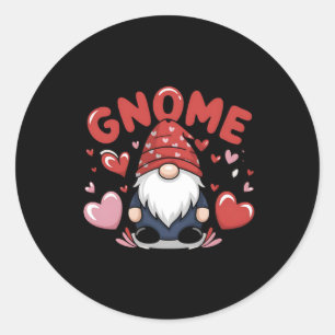 Adesivo Redondo Eu Te Amo Gnomo Que Sticker1