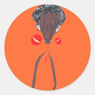 Adesivo Redondo Eu te amo Nakupenda Swahili