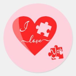 Adesivo Redondo Eu Te Amo Viciado