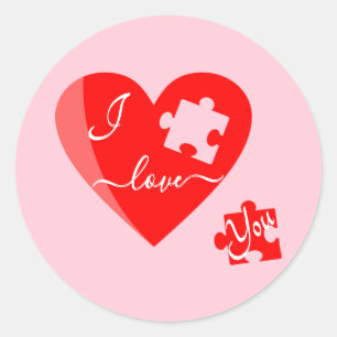 Adesivo Redondo Eu Te Amo Viciado