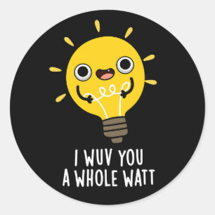 Adesivo Redondo Eu Te Usei Uma Eletricidade Inteira De Watt Dark B