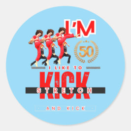 Adesivo Redondo Eu Tenho 50