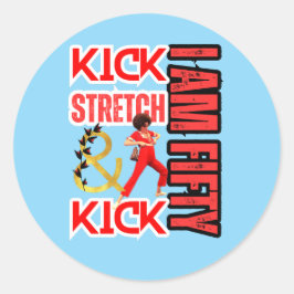 Adesivo Redondo Eu Tenho 50