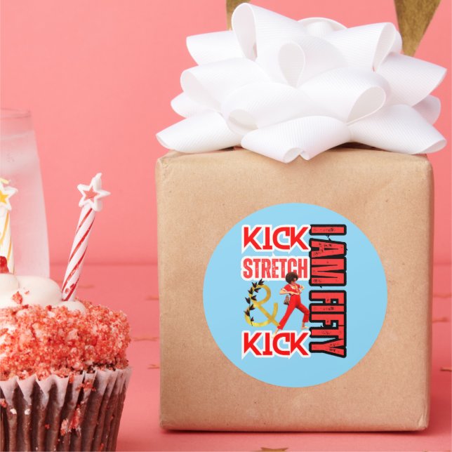 Adesivo Redondo Eu Tenho 50 (Festa)