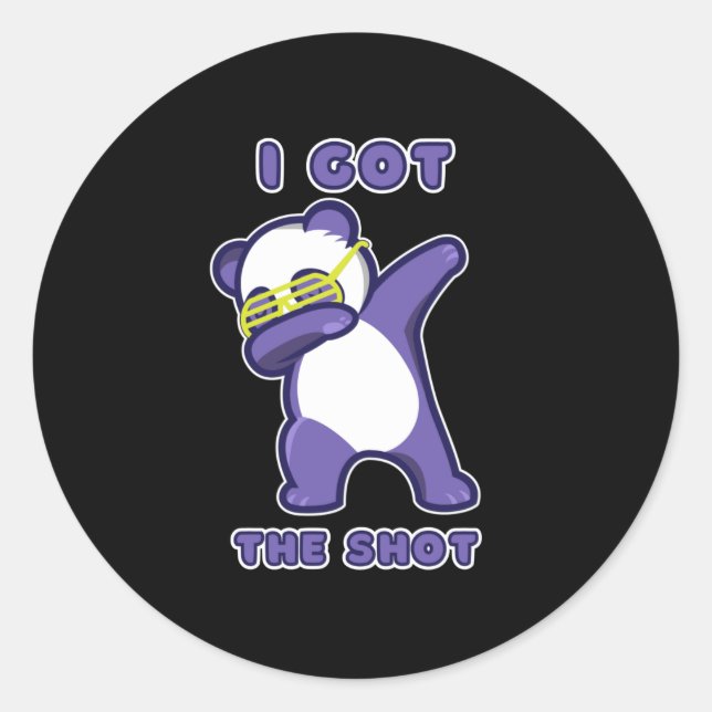 Adesivo Redondo Eu tenho minha vacina (Frente)