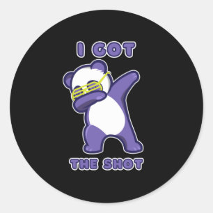 Adesivo Redondo Eu tenho minha vacina