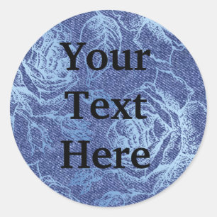 Adesivo Redondo Eu tenho o Blues