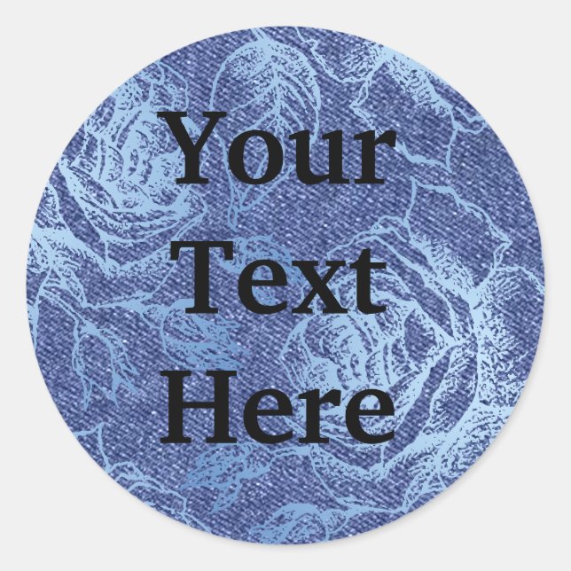 Adesivo Redondo Eu tenho o Blues (Frente)