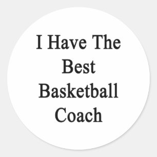 Adesivo Redondo Eu Tenho O Melhor Treinador De Basquete