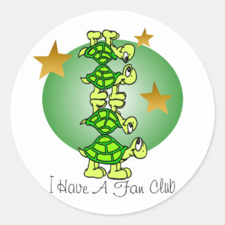 Adesivo Redondo Eu Tenho Um Clube De Ventilador