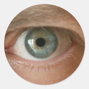 Adesivo Redondo eu tenho um olho para a arte