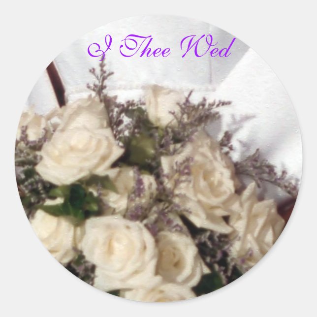 Adesivo Redondo Eu Tenho Vinhetas De Envelope Wed (Frente)