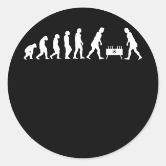 Adesivo Redondo Eu toco na Mesa do Foosball Homens Reais não giram