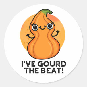 Adesivo Redondo Eu torci o Beat Cute Veggie Pun