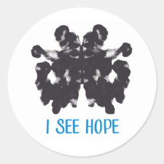 Adesivo Redondo Eu Vejo Hope Sticker