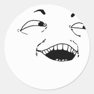 Adesivo Redondo Eu ver o que você fez lá - meme