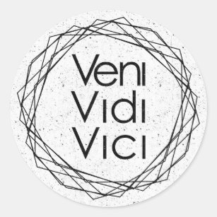 Adesivo Veni Vidi Vici | Zazzle Portugal