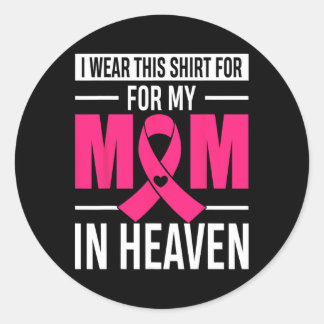 Adesivo Redondo Eu Visto Isto Para A Minha Mãe No Cancer Da Mama D