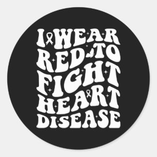 Adesivo Redondo Eu Visto Vermelho Para Combater O Guerreiro Da Con