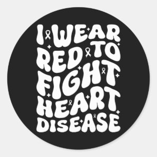 Adesivo Redondo Eu Visto Vermelho Para Combater O Guerreiro De Doe
