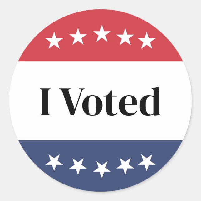 Adesivo Redondo Eu Votei Stickers (Frente)