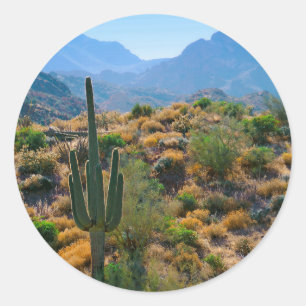 Adesivo Redondo EUA, Arizona. Desert View