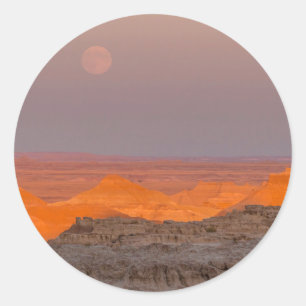 Adesivo Redondo EUA, Dakota do Sul, Parque Nacional Badlands