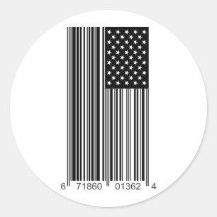 Adesivo Redondo EUA incorporados