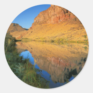 Adesivo Redondo EUA, Oregon, Owyhee River Canyon