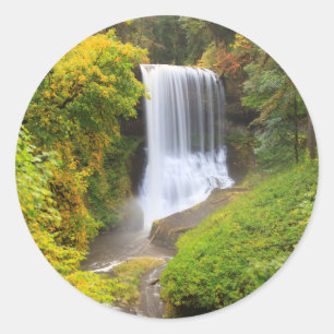 Adesivo Redondo EUA, Oregon, Parque Estadual Silver Falls 3