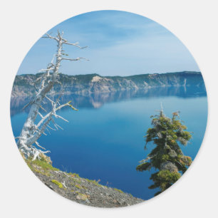 Adesivo Redondo EUA, Oregon, Parque Nacional Crater Lake 4