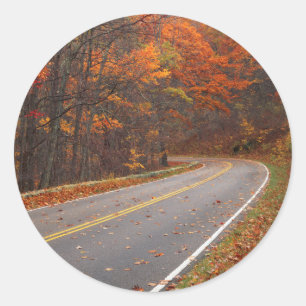 Adesivo Redondo EUA, Virginia, Shenandoah National Park, Skyline