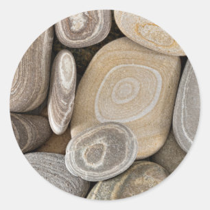 Adesivo Redondo EUA, Washington, Seabeck. Fechamento Da Praia 2