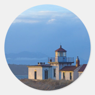 Adesivo Redondo EUA, Washington, Seattle, Puget Sound