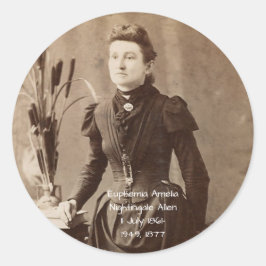 Adesivo Redondo Euphemia Amelia Nightingale Allen