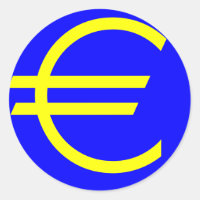 EURO, símbolo da moeda europeia