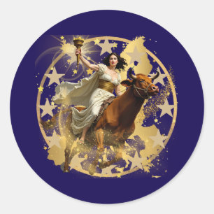 Adesivo Redondo Europa Aurora